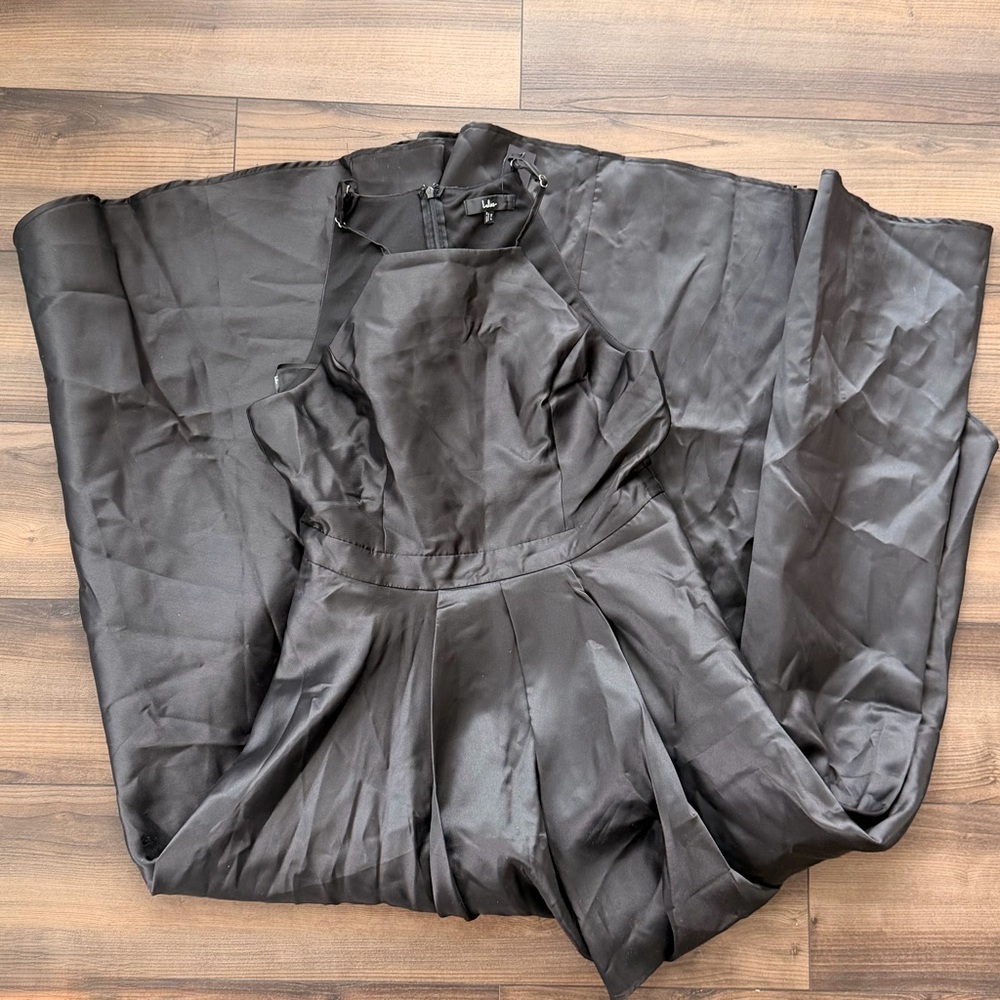 NWT Lulus Broadway Show Black High-Low Gown - Picture 3 of 4